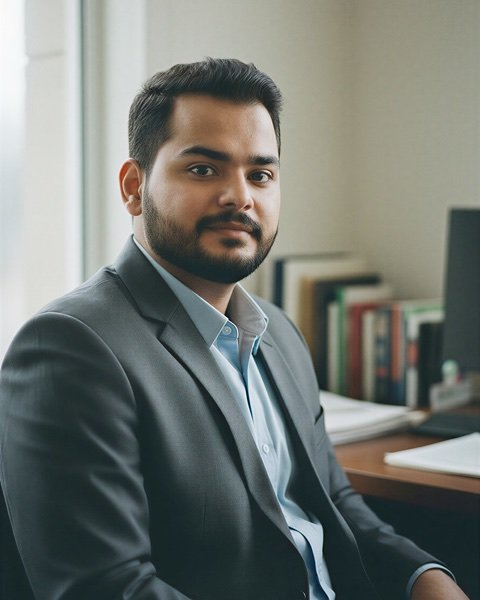 Umar Abdul Aziz, Salesforce Architect, at his desk